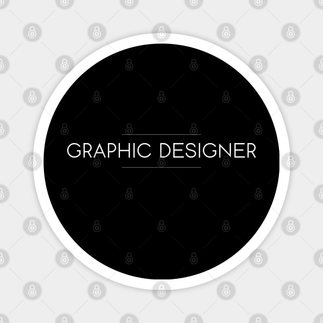 Graphic Designer Minimalist Design Magnet by Studio Red Koala